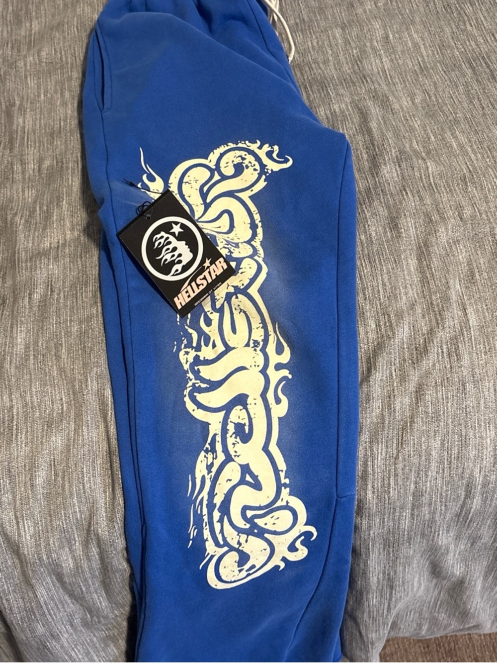 Hellstar Men's Blue Graphic Sweatpants